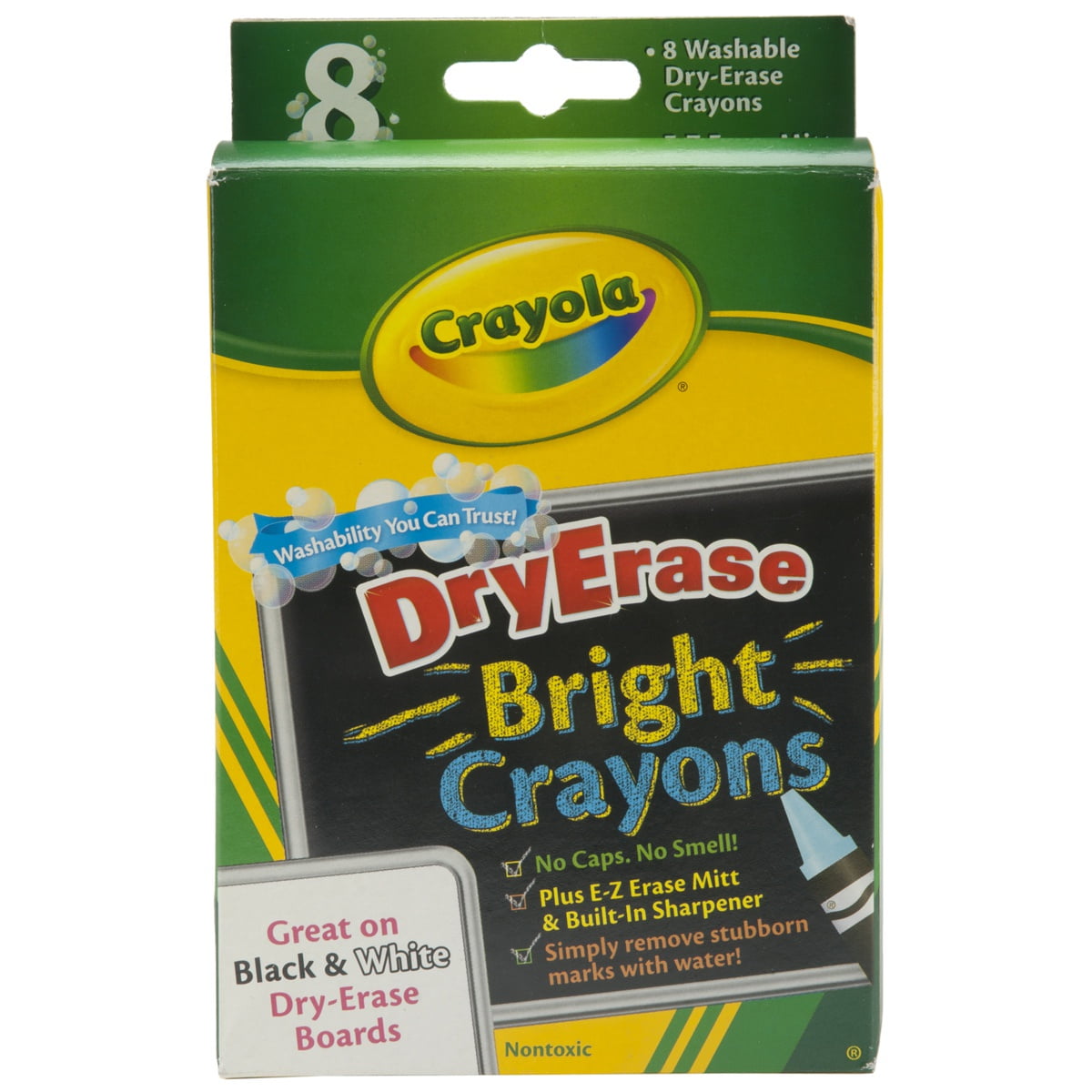 Crayola Washable Dry-Erase Crayons (3 Packs 0f 8 Pieces)