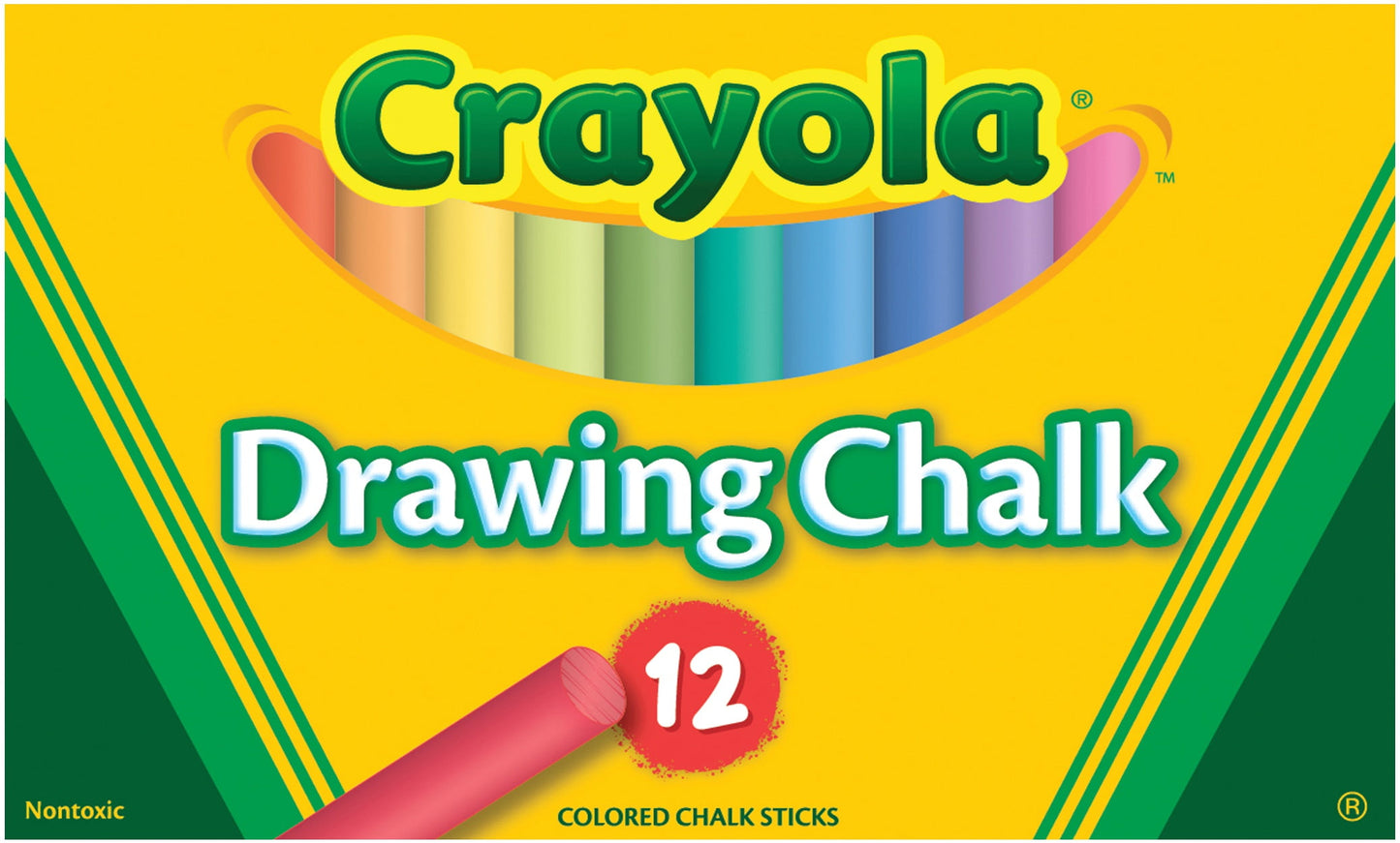 Crayola Drawing Chalk 12 Count, Multipack Of 6-