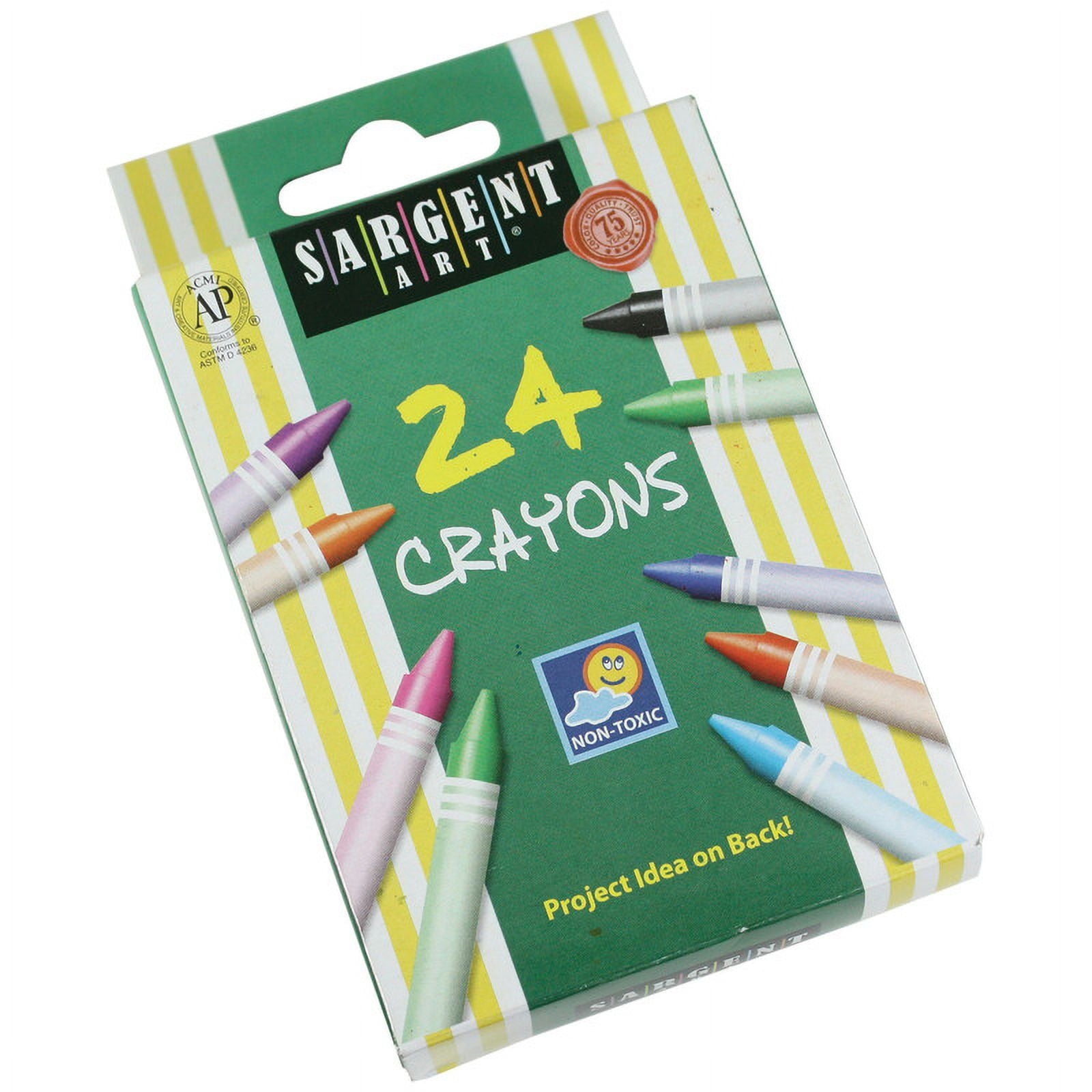 Sargent Art Non-Toxic Crayon, Assorted Color, Set of 24