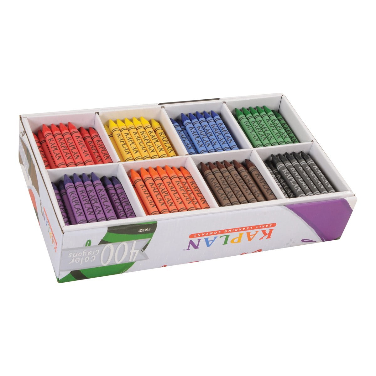 Kaplan Early Learning Company Large Crayons Class Pack - 400 Per Box