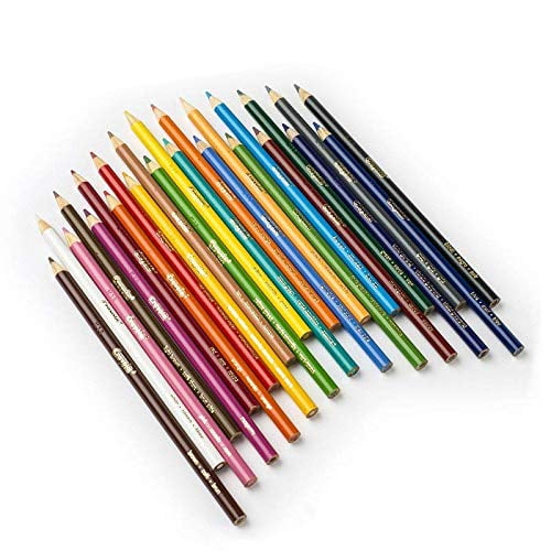 Crayola Crayons 24 Count - 2 Packs Colored Pencils 24 Count - 2 Packs