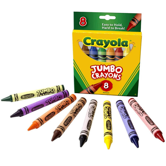12 Packs: 8 ct. (96 total) Crayola Jumbo Easy Grasp Crayons