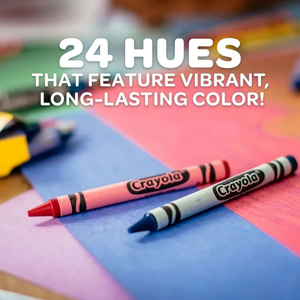 Crayola Crayons 24 Count, 10 Pack Bundle, Bundle for Teachers, Nontoxic, Preferred by Teachers (10 Packs, 240 Crayons)