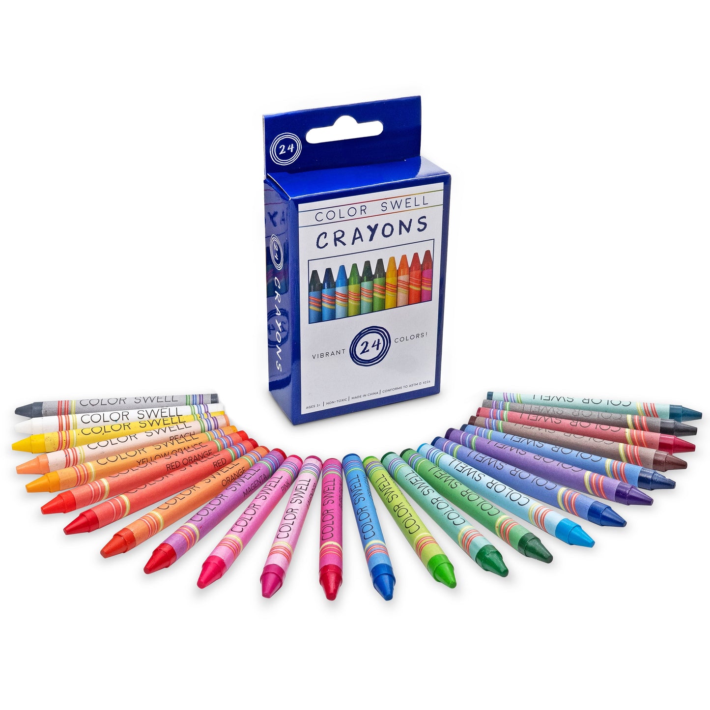 Color Swell Bulk Crayons - 40 Packs 24 Crayons per Pack (960 Crayons Total) - Bulk Crayons