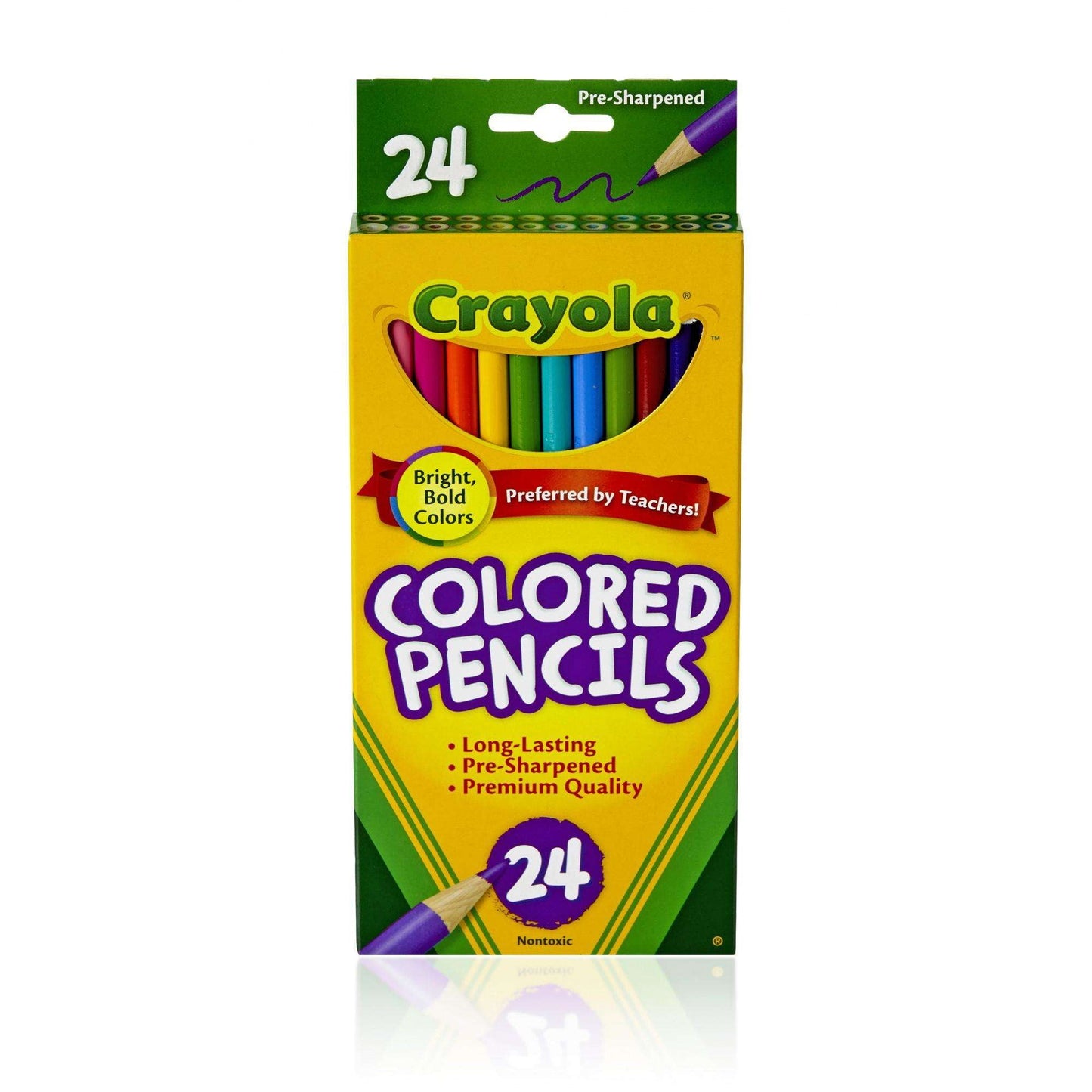 Crayola Crayons Box, & Crayola Classic Colored Pencils, 24 Count's, 2 Pack