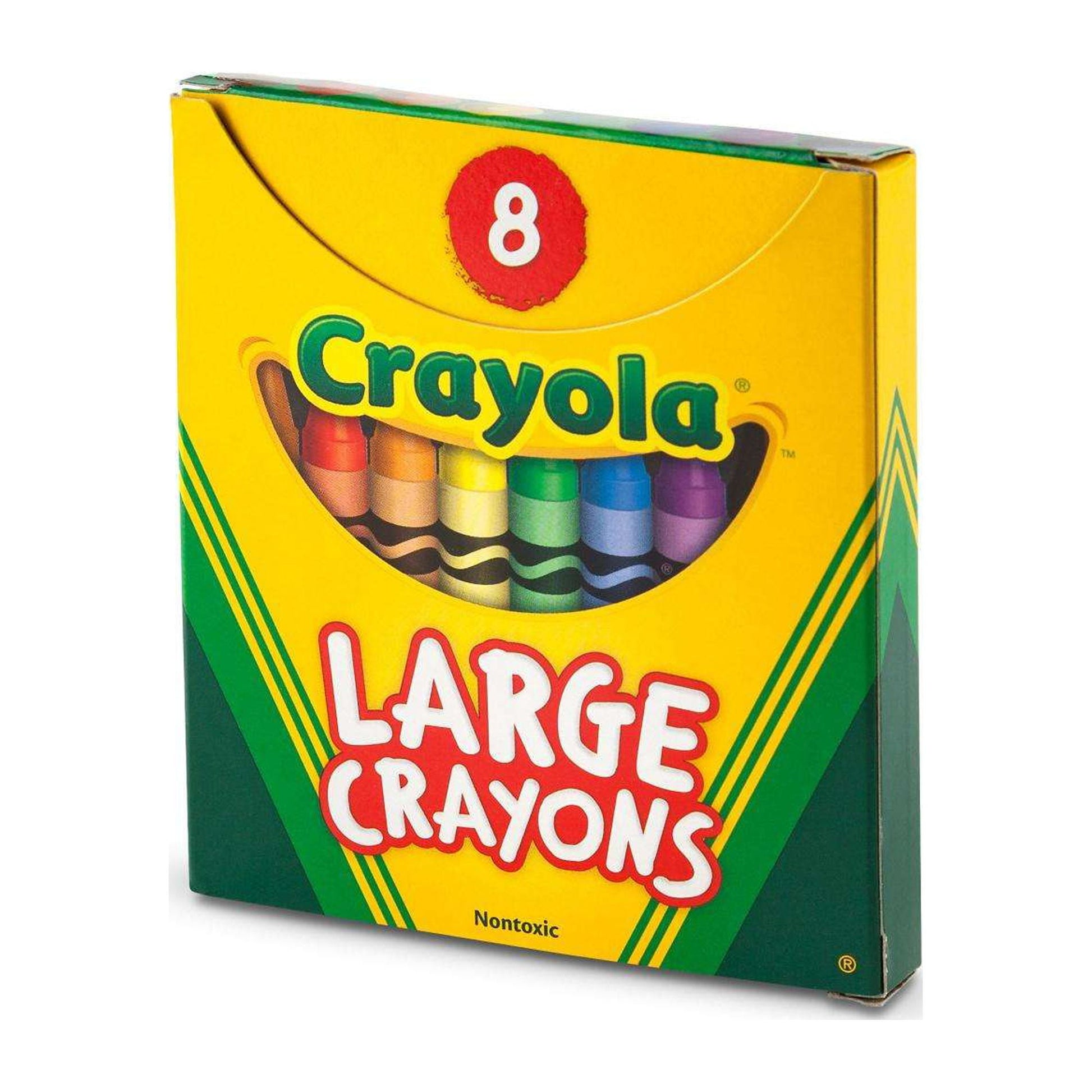 Crayola Large Size Classic Crayons 8 Count, Great For Small Hands