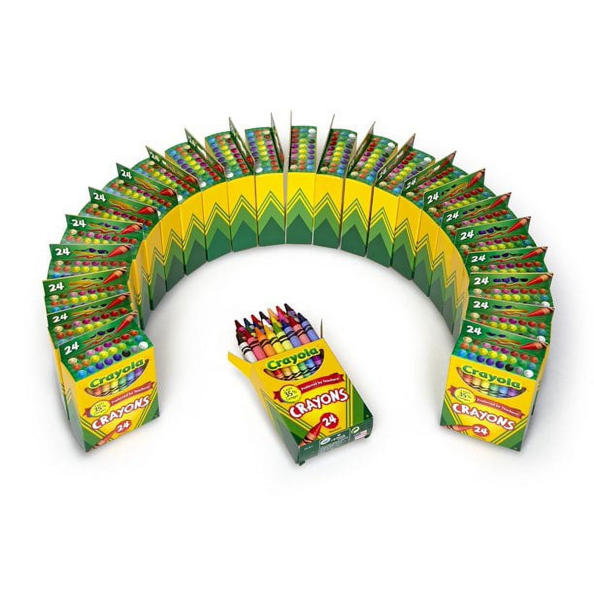 Crayola Crayons 24 Boxes, 24 Crayons per Box