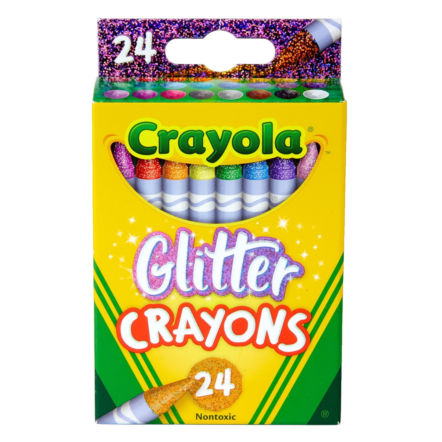 Crayola Glitter Crayons, 24 Per Pack, 6 Packs