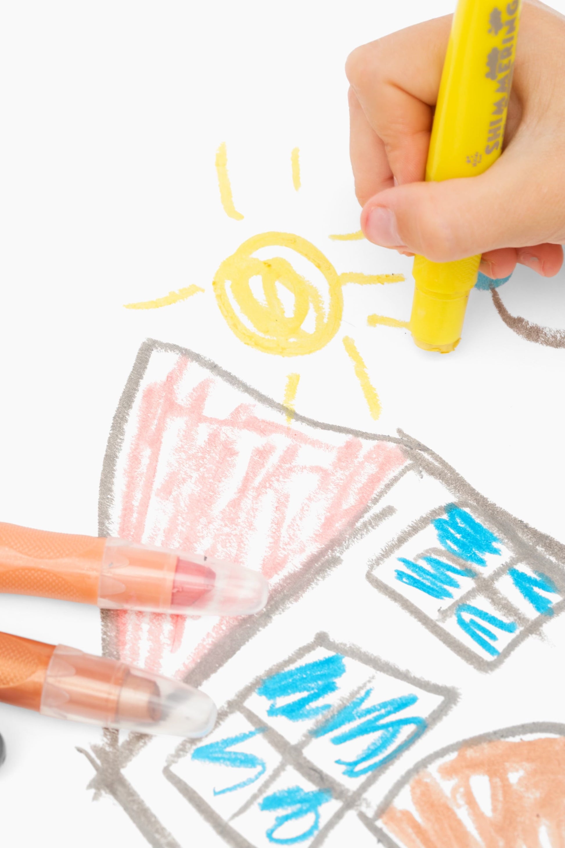 MKIDSFUN Sparkle Watercolor Gel Crayons, 12 Metallic Twistable Crayons