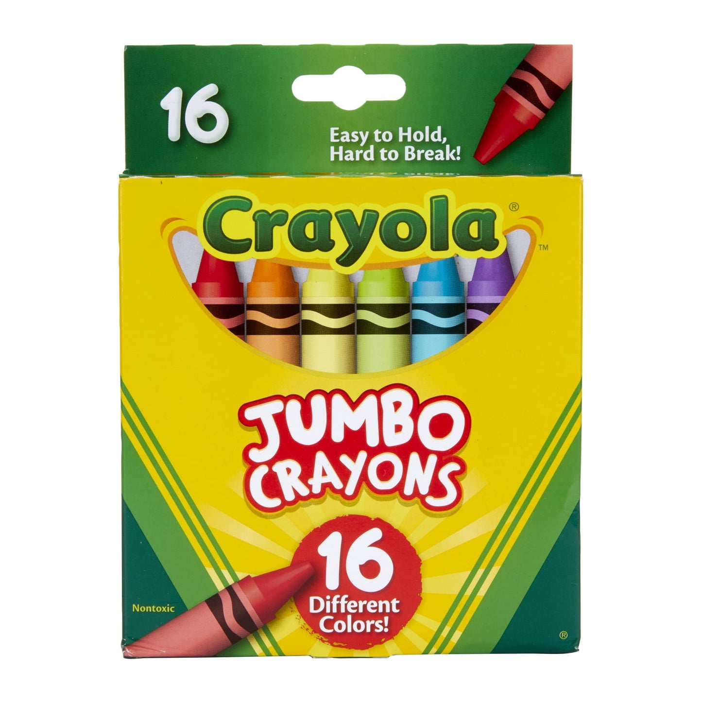 Crayola Jumbo Crayons, 16 Per Pack, 3 Packs