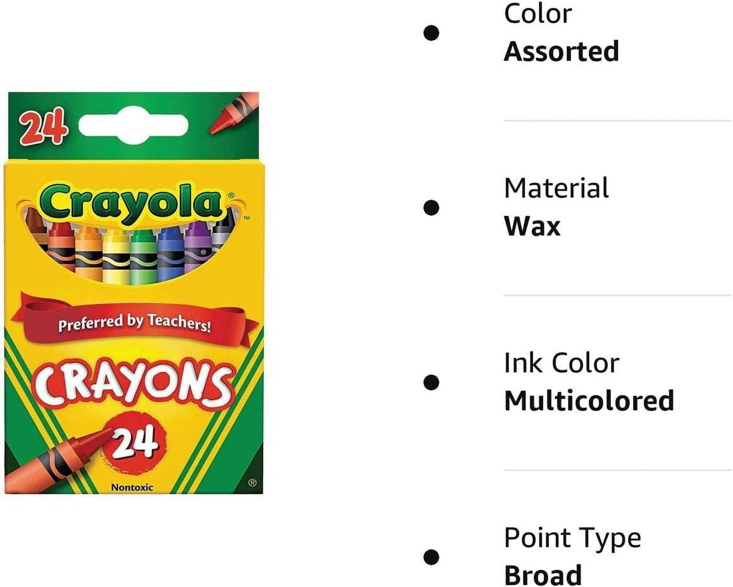 Crayola Crayons 24 ct (Pack of 2)
