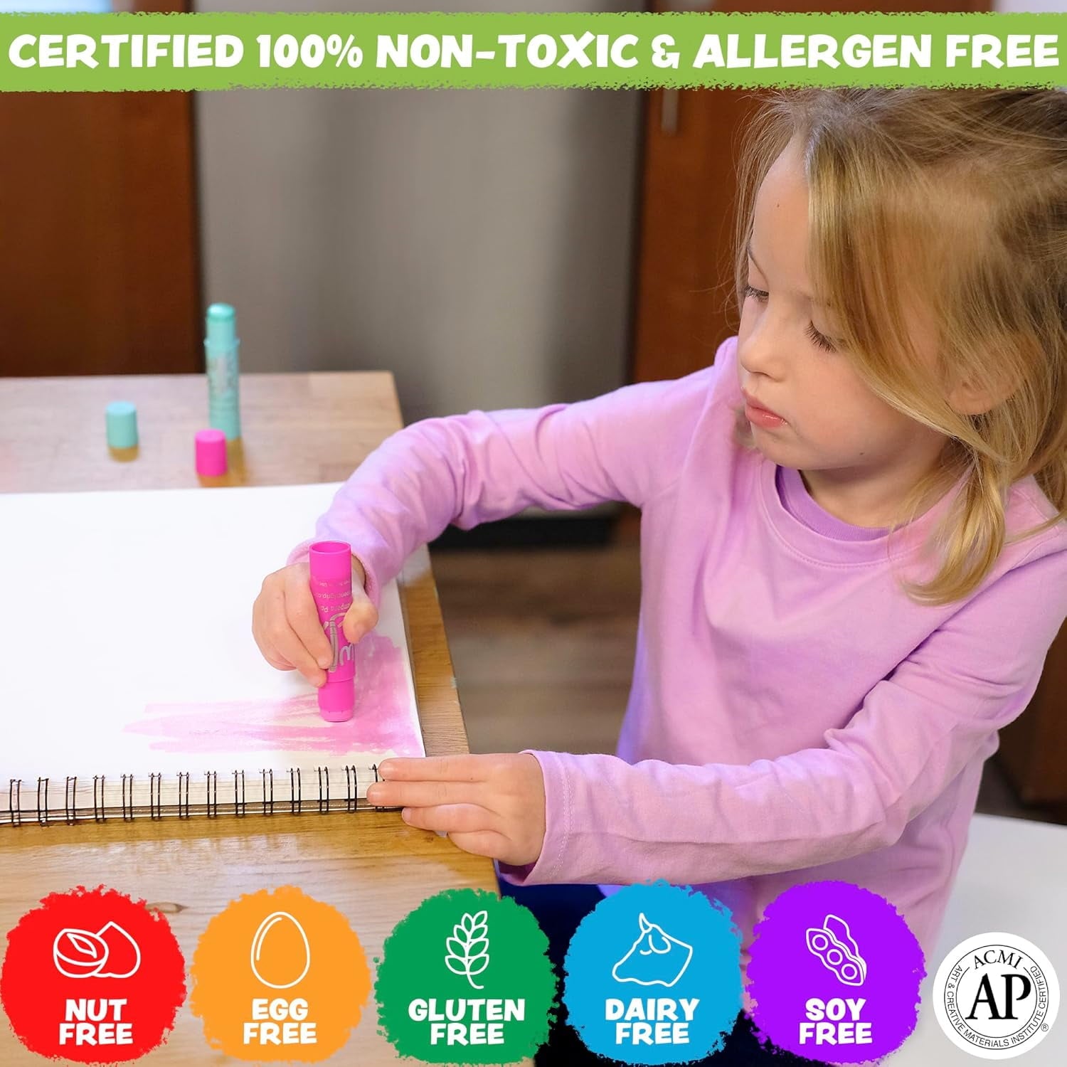 Kwik Stix Solid Tempera Paint Sticks, 72 Count Class Pack, Neon Colors, Washable, Quick-Drying, Non-Toxic