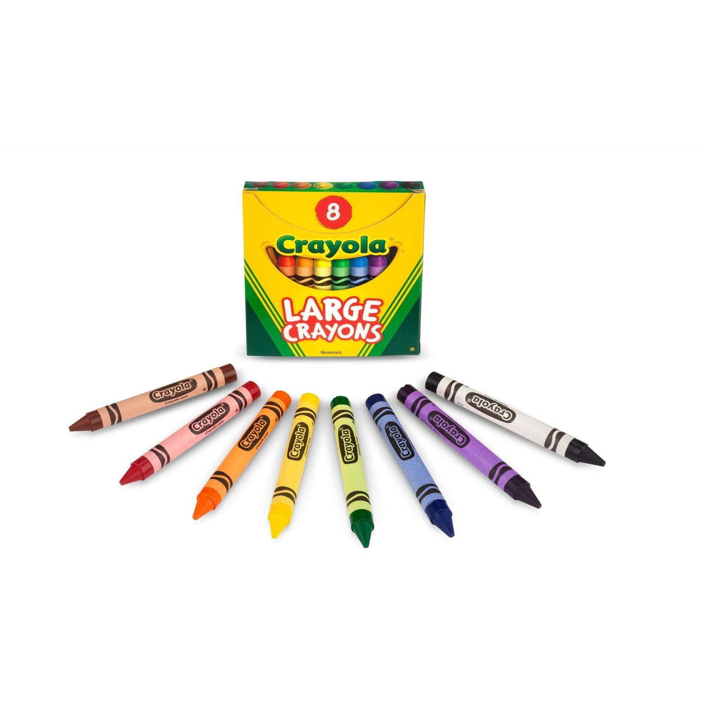 Crayola Large Size Classic Crayons 8 Count, Great For Small Hands