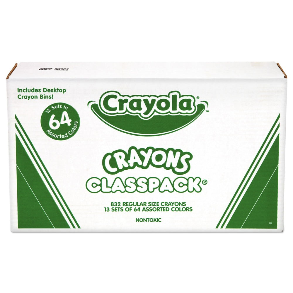 Crayola Crayon Classpack, 64 Colors, Pack of 832