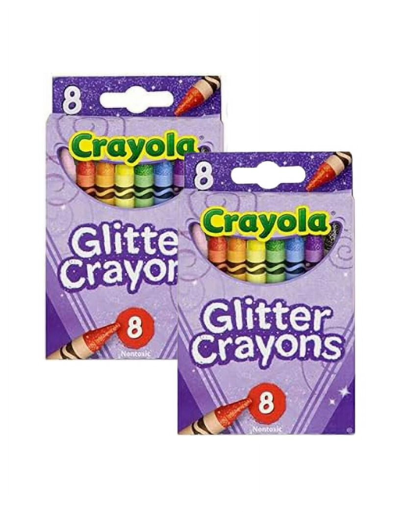 Crayola Glitter Crayons – 8 Count (2-Pack)