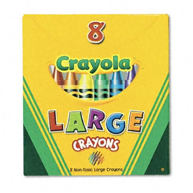 Crayola Large Crayons Tuck Box 8 Colors (8 Count)