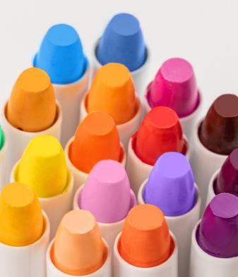 Deli Gel Crayons 24, Rotary Refills for Beginners and Artists, with Storage Case