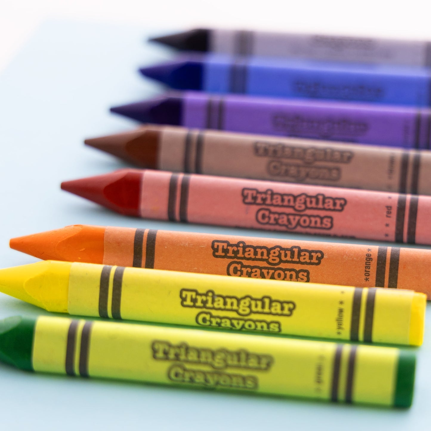 BAZIC 8 Color Premium Jumbo Triangle Crayons [2501]
