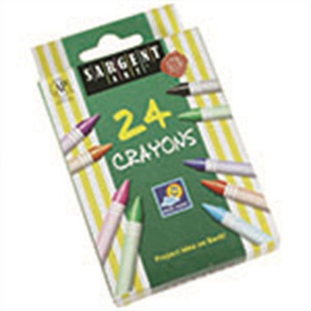Sargent Art Non-Toxic Crayon, Assorted Color, Set of 24