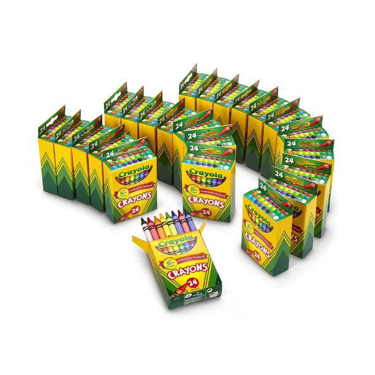 Crayola Crayons 24 Boxes, 24 Crayons per Box