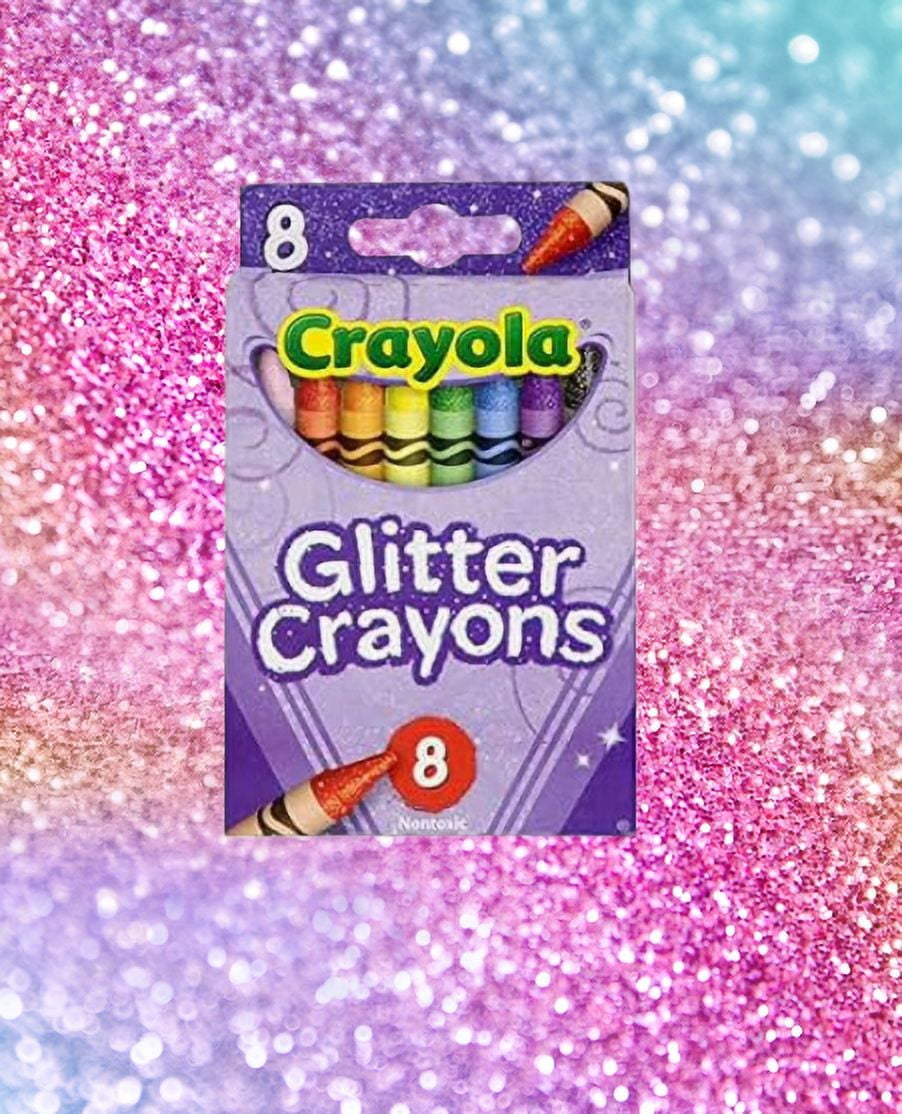 Crayola Glitter Crayons – 8 Count (2-Pack)