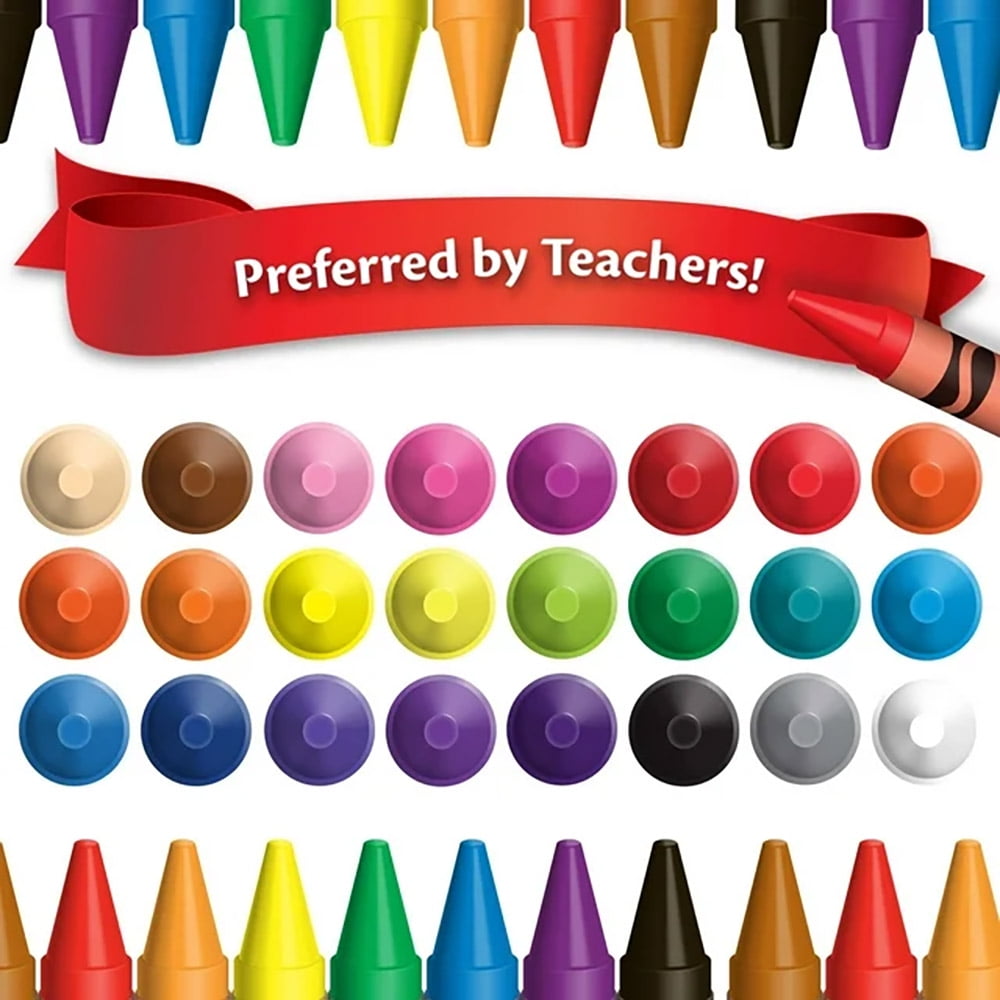 Crayola Crayons 24 Count, 10 Pack Bundle, Bundle for Teachers, Nontoxic, Preferred by Teachers (10 Packs, 240 Crayons)