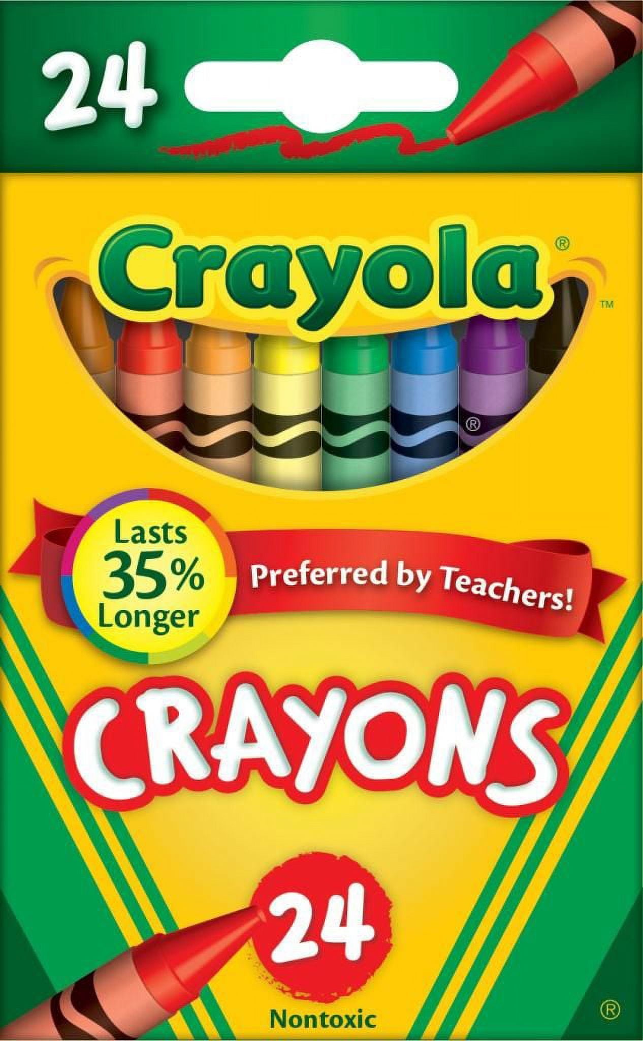 Crayola Crayons Box, & Crayola Classic Colored Pencils, 24 Count's, 2 Pack