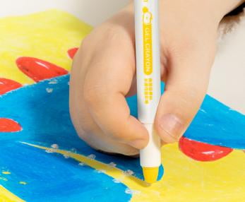 Deli Gel Crayons 24, Rotary Refills for Beginners and Artists, with Storage Case