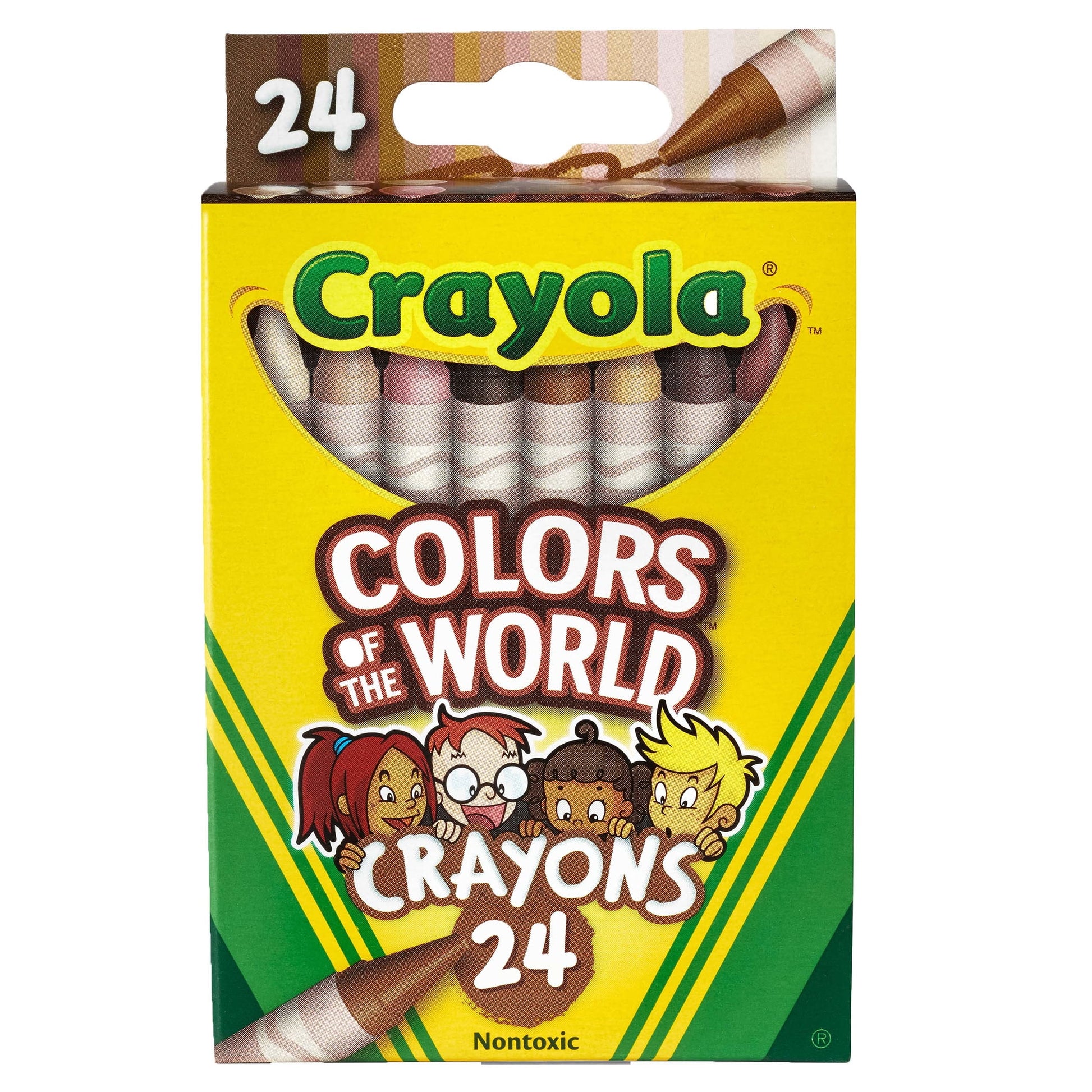 Crayola Colors of the World Crayons, 24 Per Pack, 12 Packs