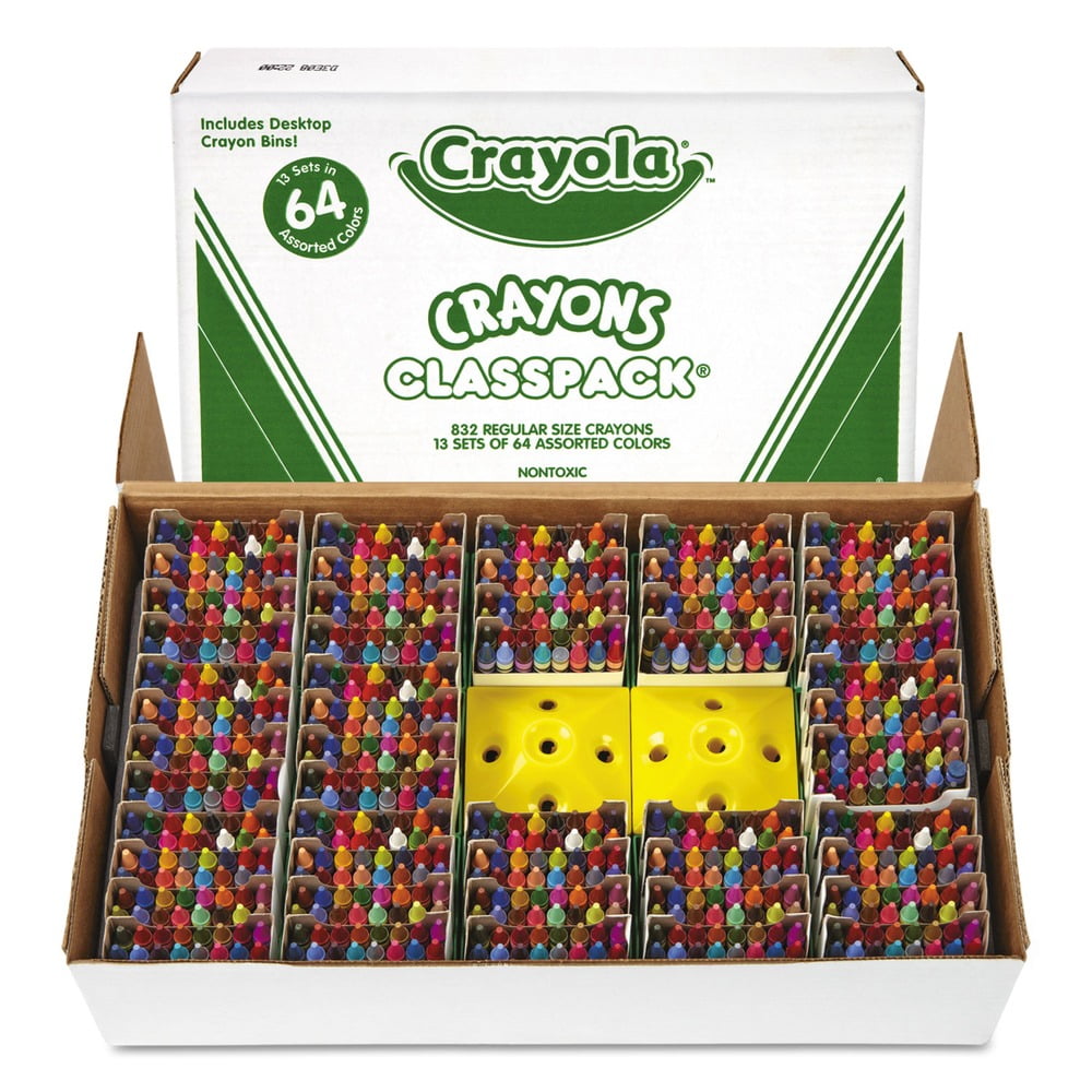 Crayola Crayon Classpack, 64 Colors, Pack of 832